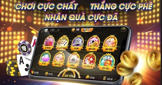 Sảnh game bài cực chất với nhiều game chơi lựa chọn